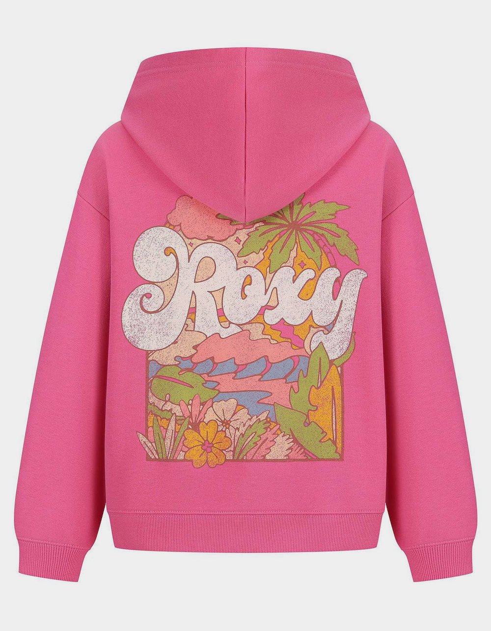ROXY Palm Girls Zip-Up Hoodie - PINK