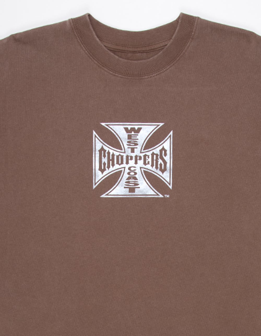 WEST COAST CHOPPERS Full Throttle Mens Boxy Tee - BROWN