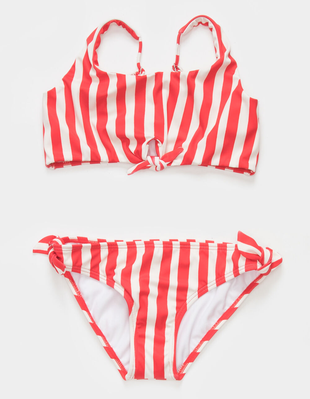 BILLABONG Free Babe Knotted Tank Girls Bikini Set - RED COMBO | Tillys