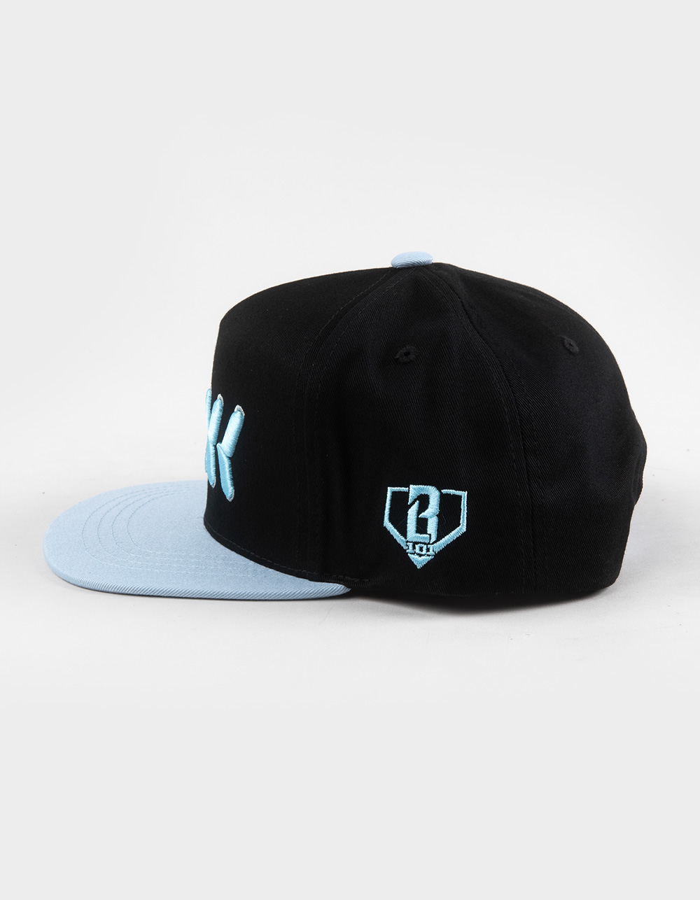 BASEBALL LIFESTYLE 101 Seams Off Field Boys Snapback Hat - BLACK COMBO
