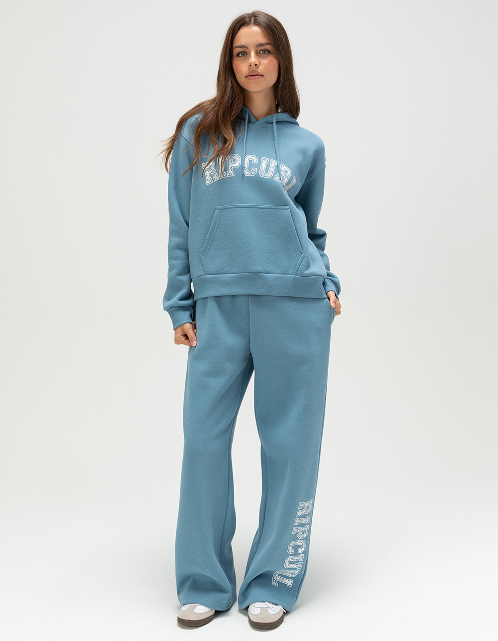 RIP CURL Varsity Womens Hoodie - BLUE