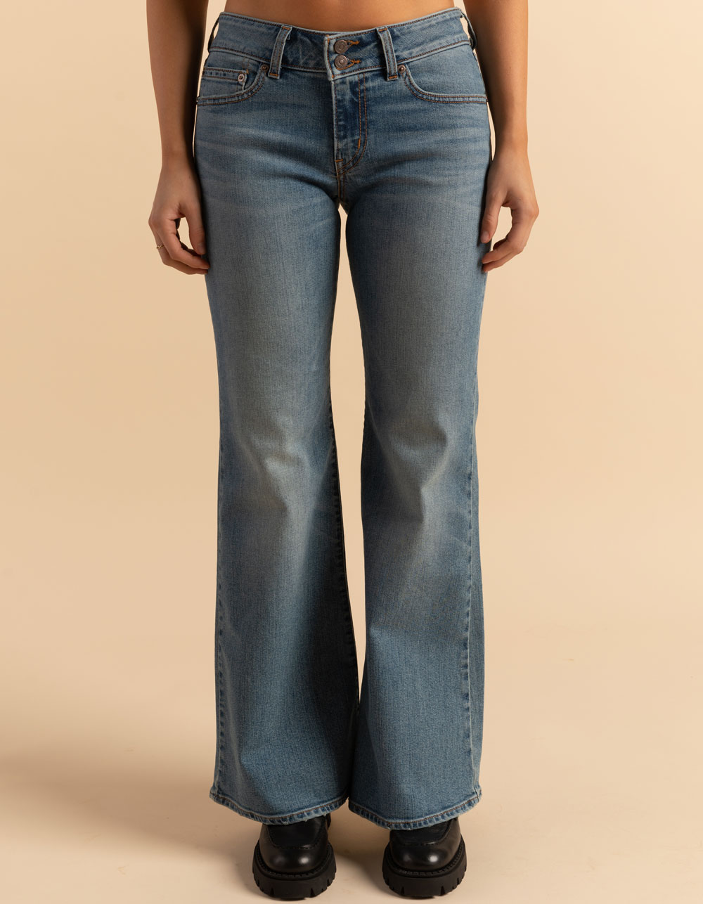 LEVI'S Superlow Flare Womens Jeans - The Big Idea - LT BLAST | Tillys