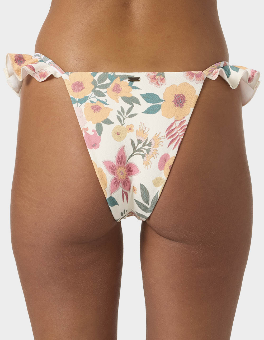 O'NEILL Camellia Floral Jalisco Womens Bikini Bottoms - WHITE