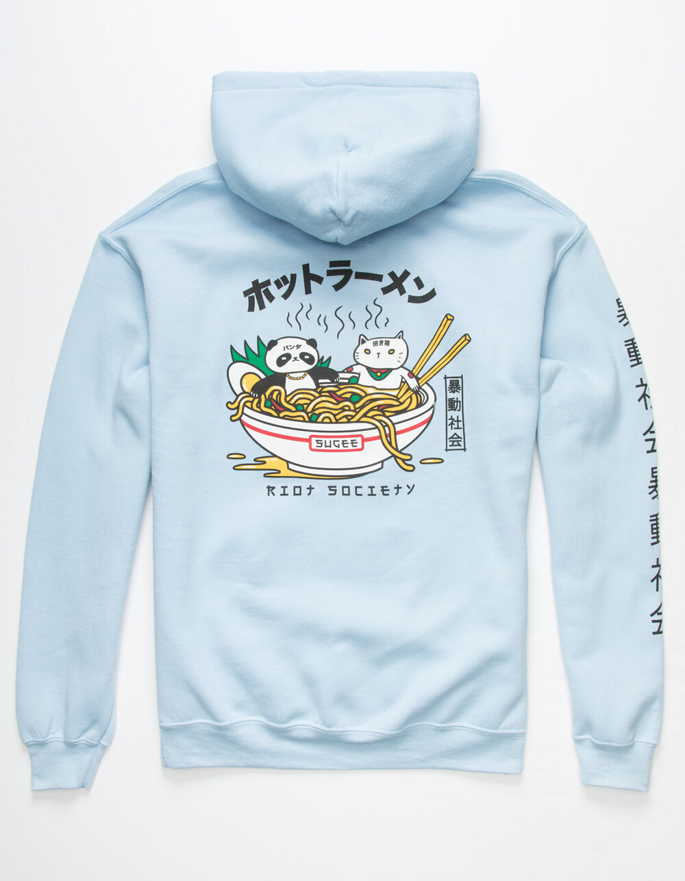 riot society blue hoodie