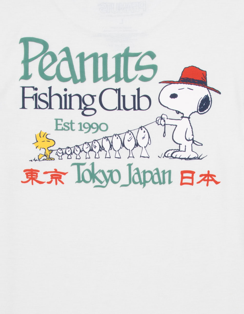 PEANUTS Fishing Club Boys Tee - CREAM