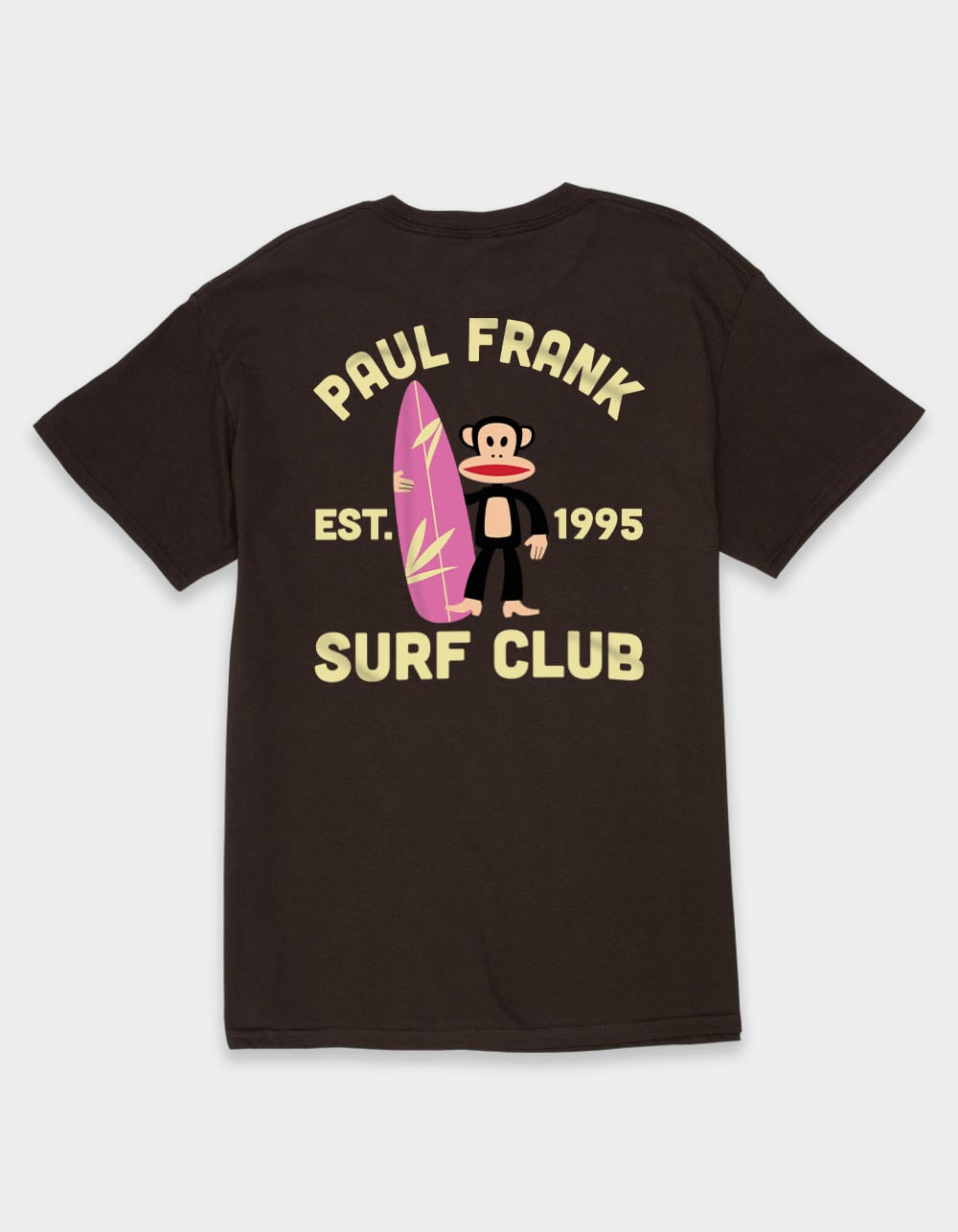 PAUL FRANK Surf Club Unisex Tee - CHOCOLATE