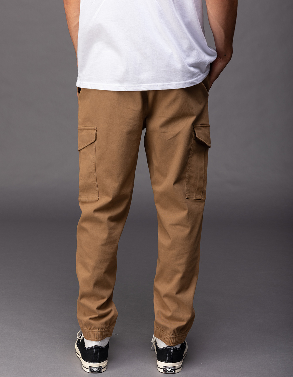 RSQ Mens Twill Cargo Jogger Pants