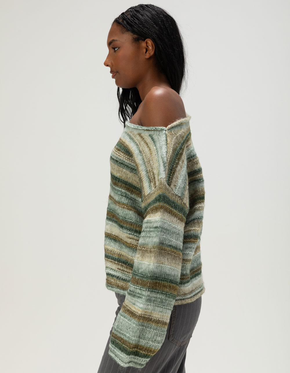 RHYTHM Coastline Womens Sweater - FOREST