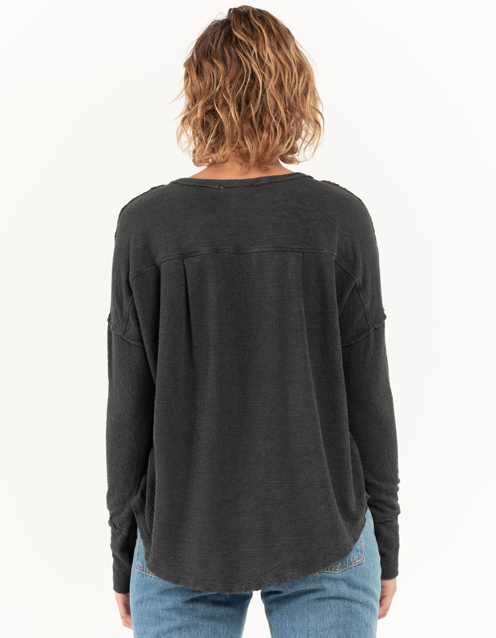 BILLABONG New Anyday Womens Henley Top OFFBLACK Tillys