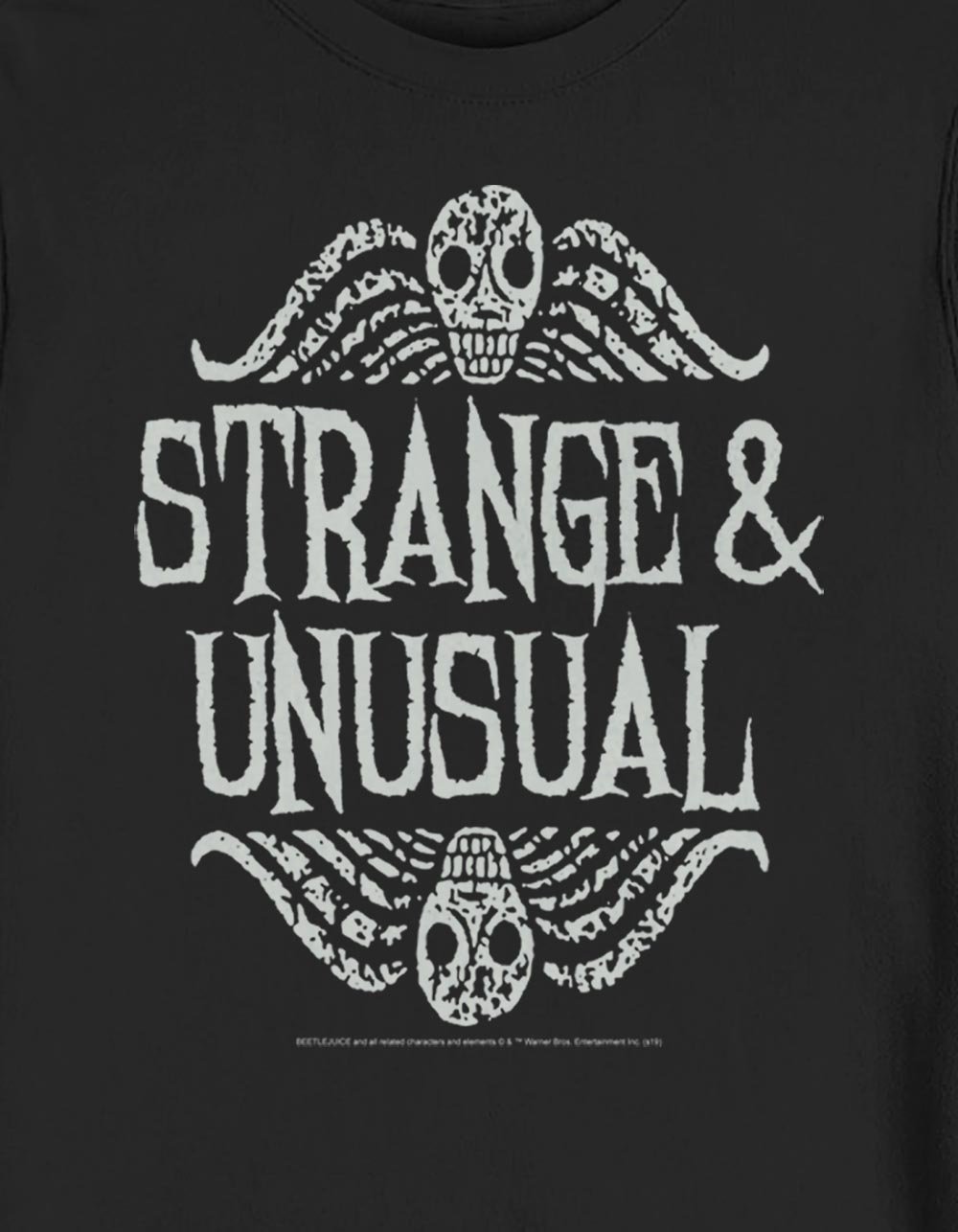 BEETLEJUICE Strange And Unusual Crewneck Sweatshirt - BLACK