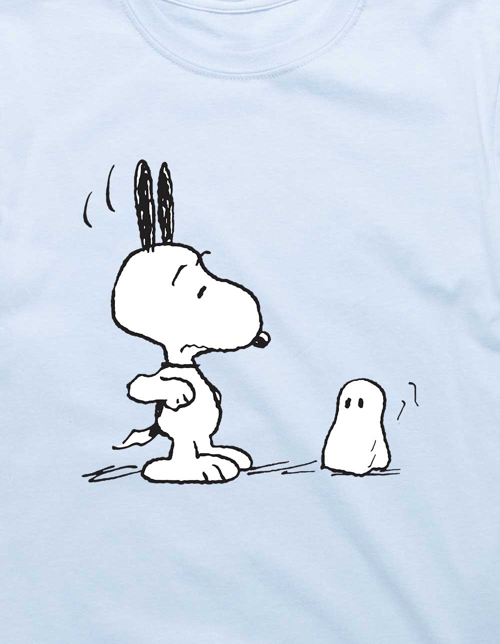 PEANUTS Scared Snoopy Unisex Tee - LIGHT BLUE