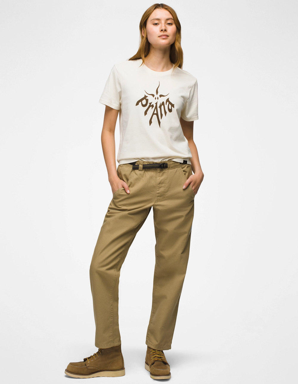 PRANA Voyaged Mens Relaxed Straight Pants - TAN