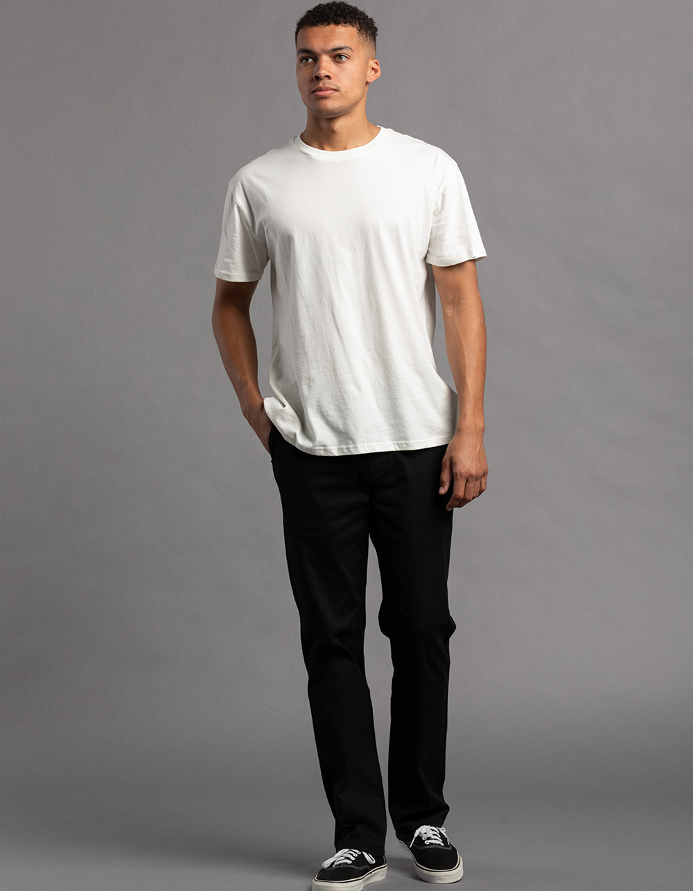 RSQ Mens Slim Straight Chino Pants - BLACK