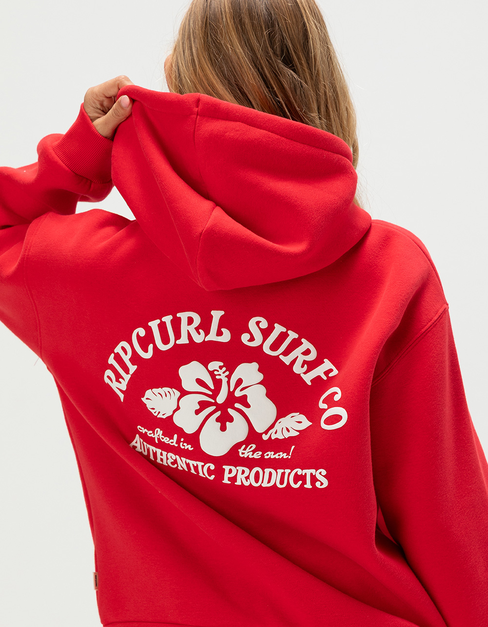 RIP CURL Surf Puff Womens Hoodie - RED