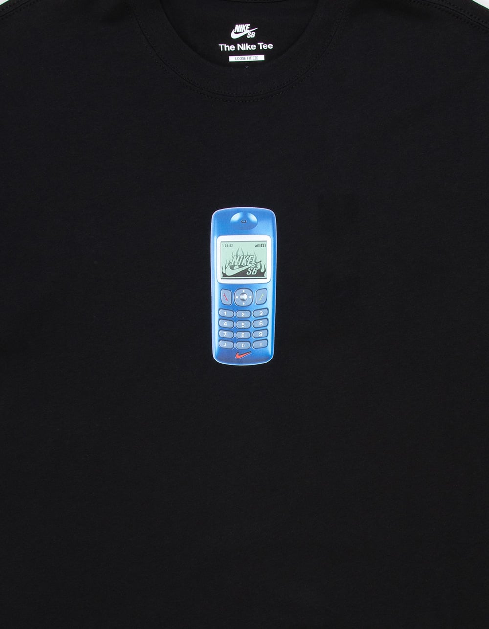 NIKE SB Phone Mens Tee - BLACK