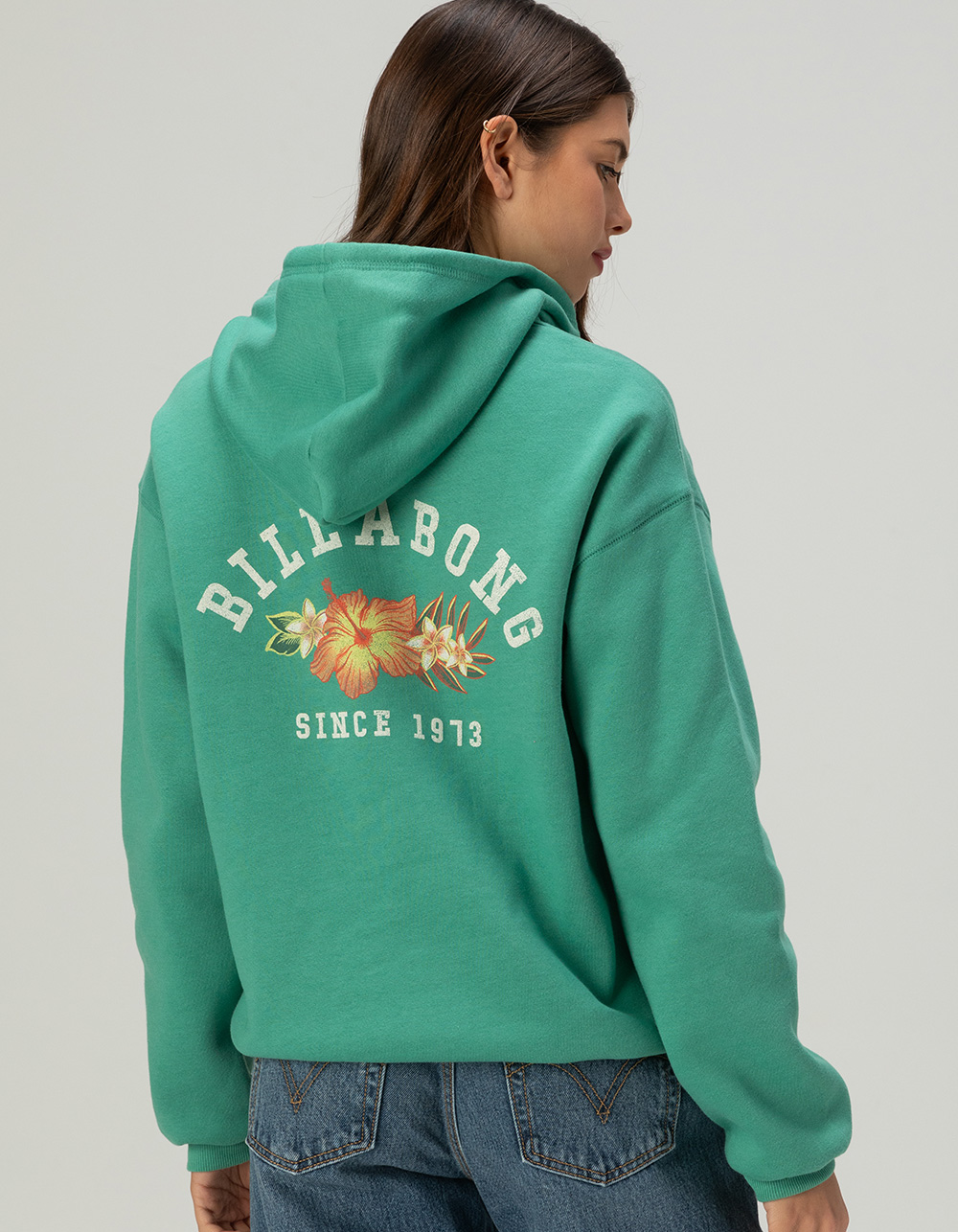 BILLABONG Hibiscus Womens Hoodie - GREEN
