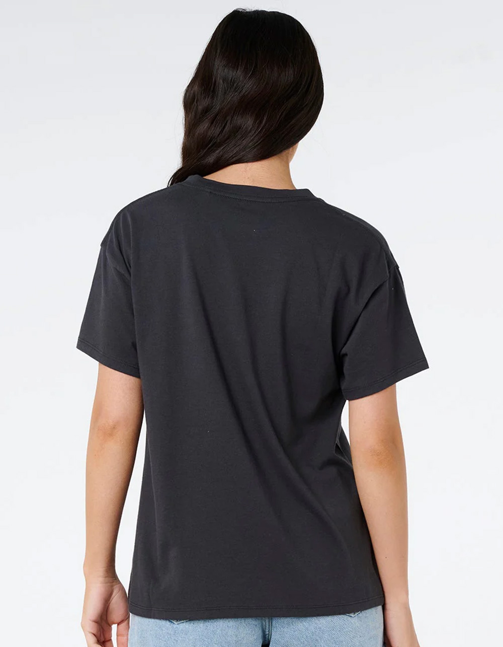 RIP CURL Half Moon Bay Womens Relaxed Tee - BLACK