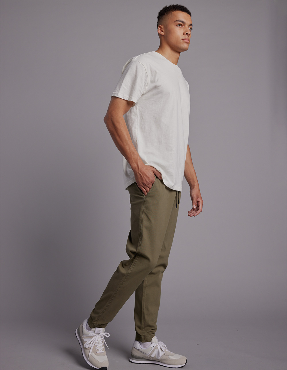 RSQ Mens Twill Jogger Pants ARMY Tillys