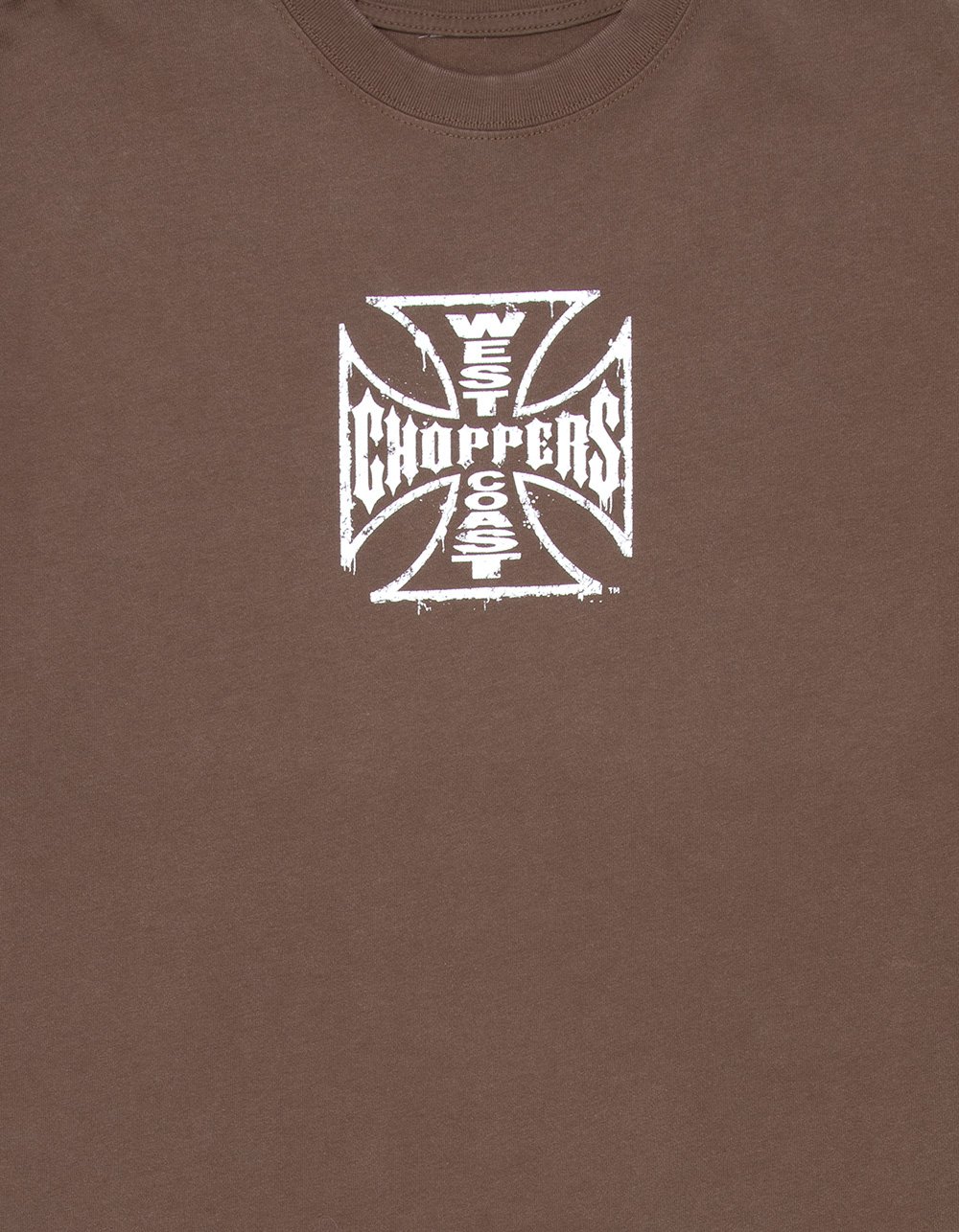 WEST COAST CHOPPERS Core Logo Mens Tee - BROWN