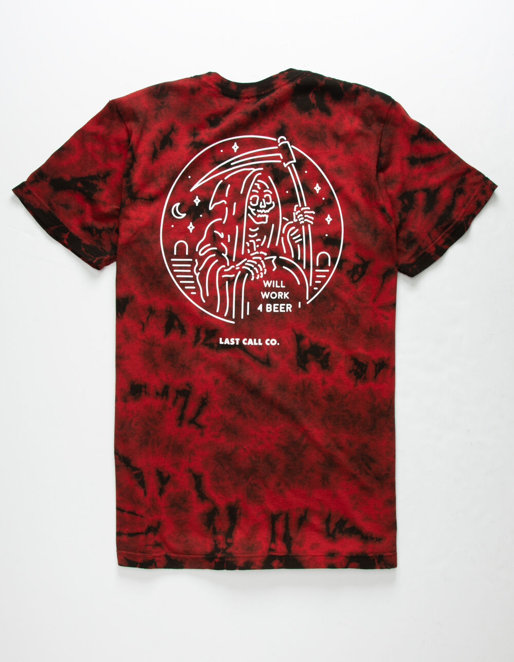 LAST CALL CO. Will Work Mens Tie Dye T-Shirt - RED COMBO | Tillys