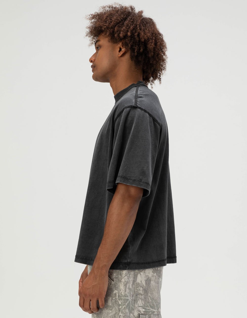 RSQ Mens Boxy Tee - BLACK