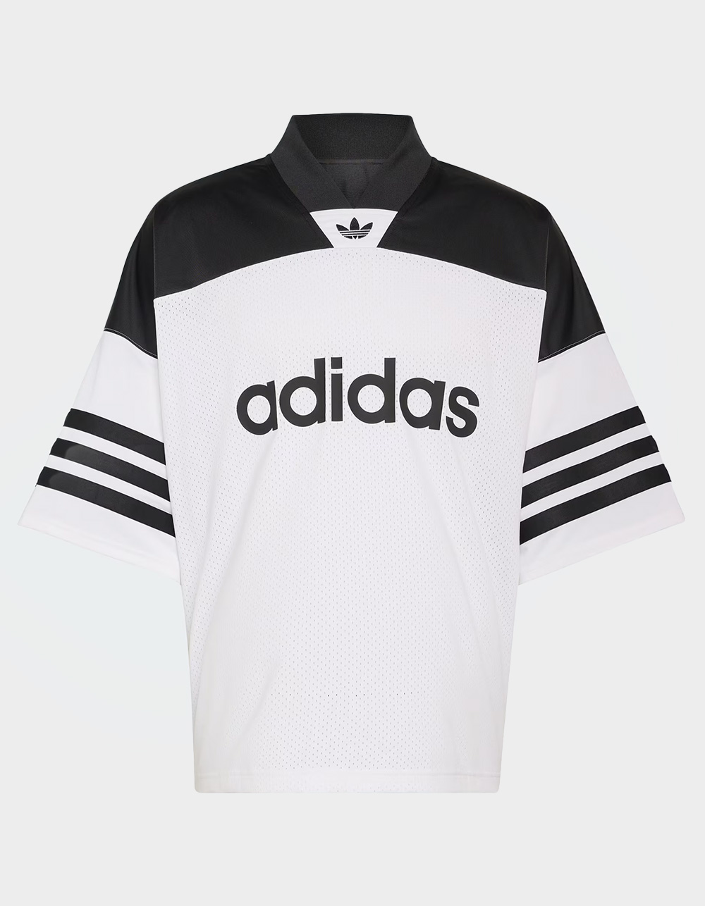 ADIDAS Originals Adicolor Mens Oversized American Football Jersey - WHT/BLK