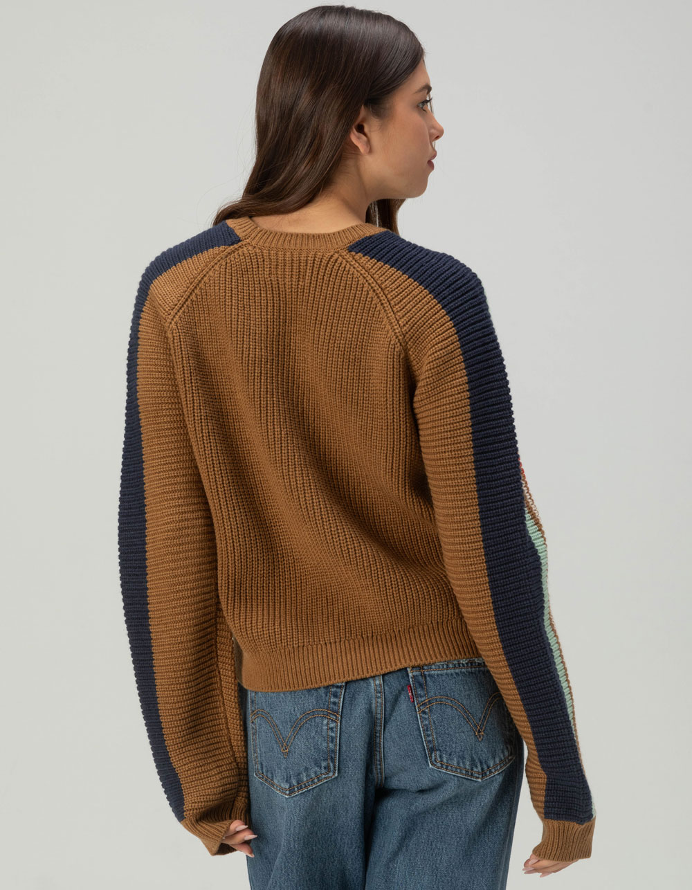 BRIXTON Racing Stripe Womens Sweater - MULTI