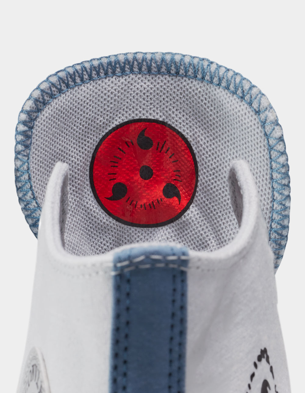 CONVERSE x Naruto Shippuden Sasuke Chuck Taylor All Star High Top Shoes - WHITE COMBO