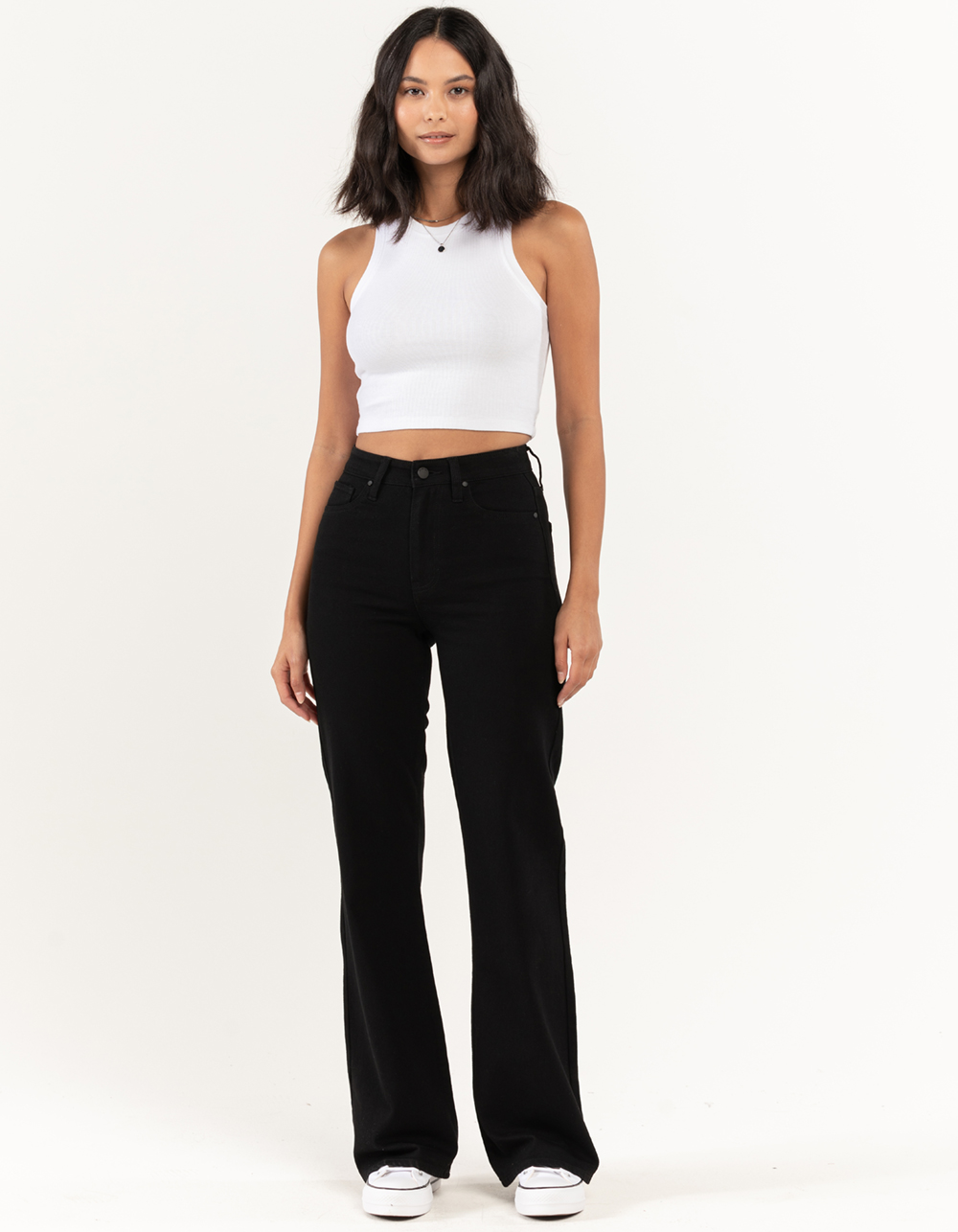 RSQ Womens High Rise Flare Jeans - BLACK | Tillys