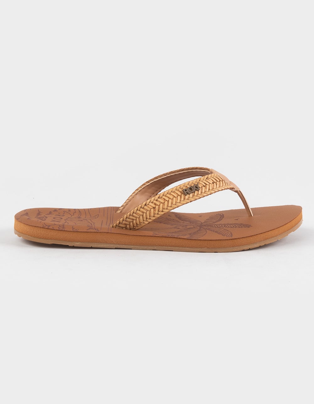 ROXY Lili III Womens Flip Flops - TAN