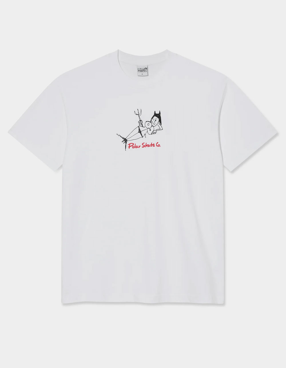 POLAR SKATE CO. Devil Woman Mens Tee - WHITE