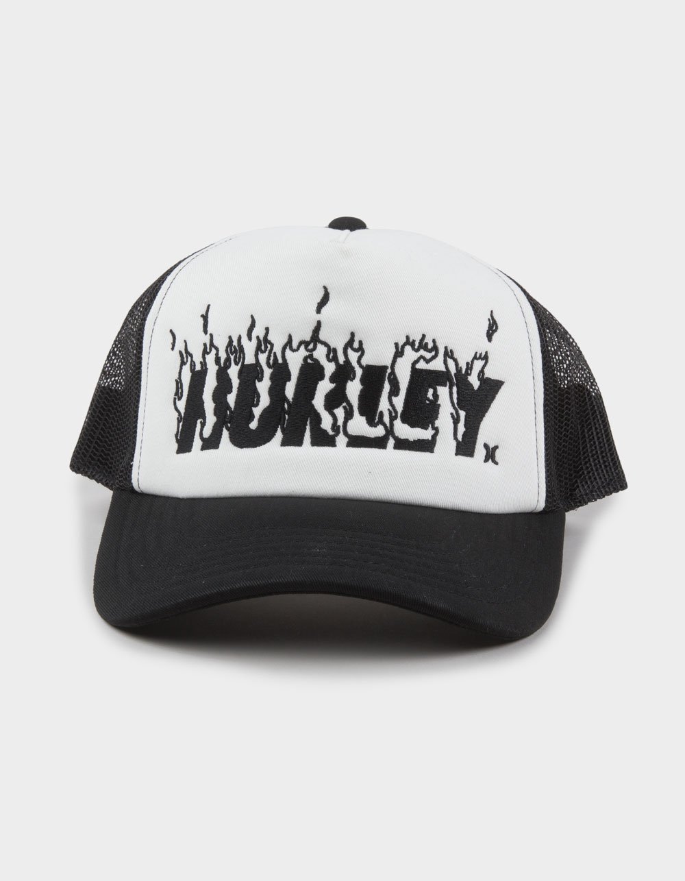 HURLEY x Travis Barker Flame Trucker Hat - BLACK/WHITE