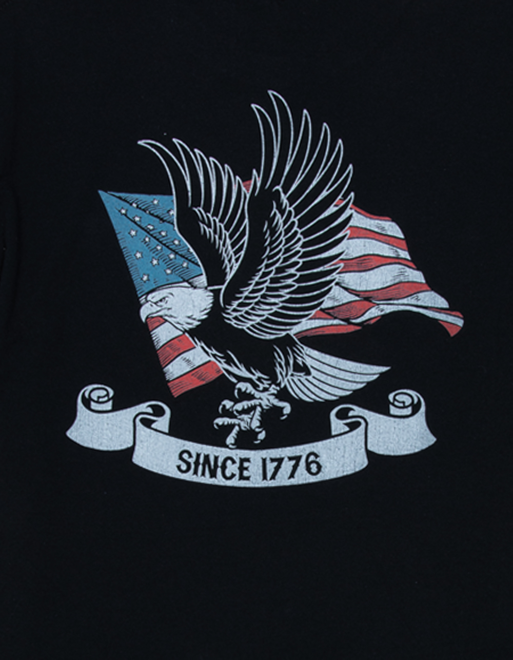 EAGLE Flag Unisex Tee - BLACK