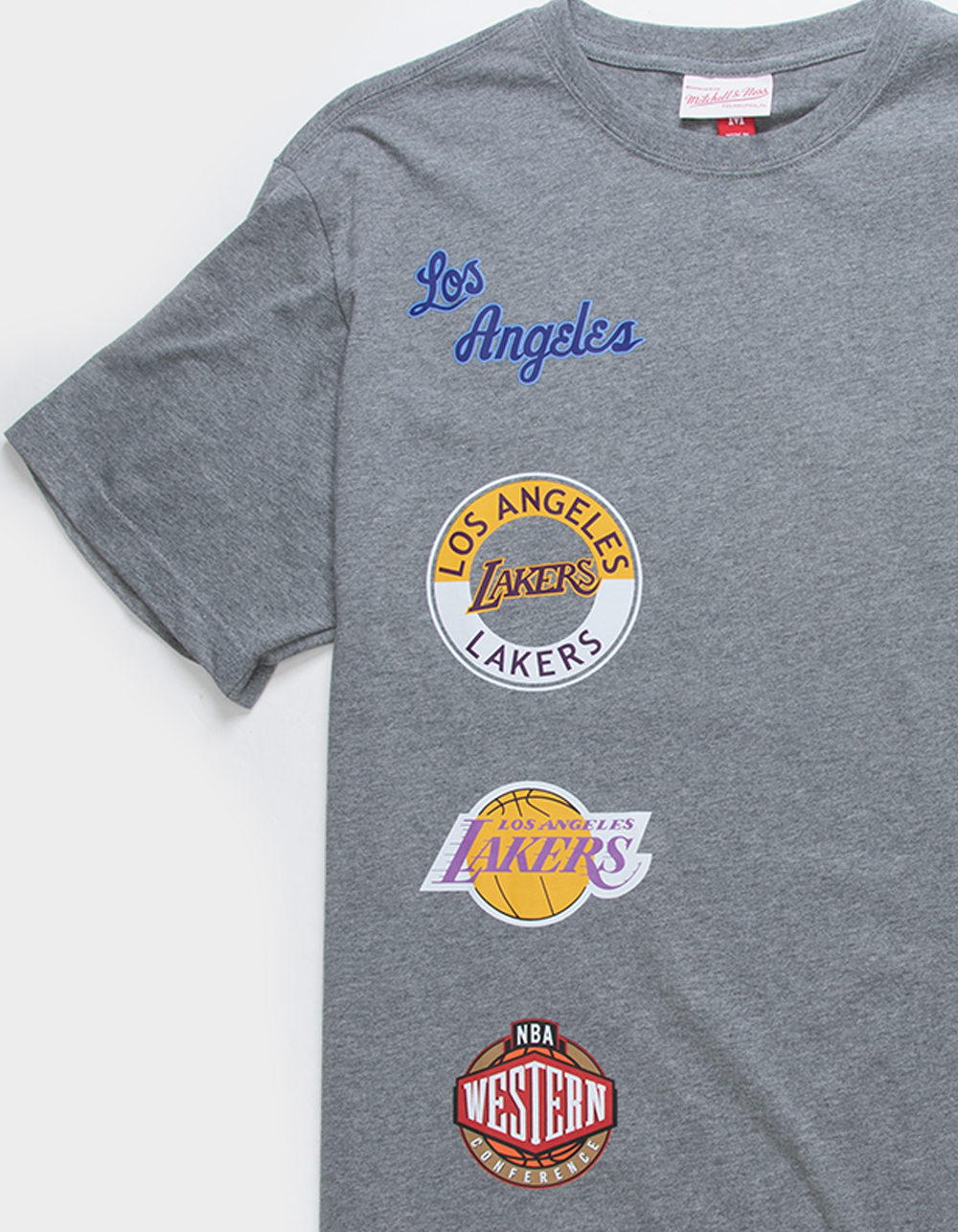 MITCHELL & NESS Los Angeles Lakers Mens Tee - HEATHER GRAY | Tillys