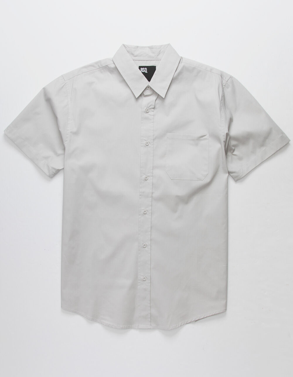 RSQ Solid Mens Light Gray Button Up Shirt LIGHT GRAY Tillys