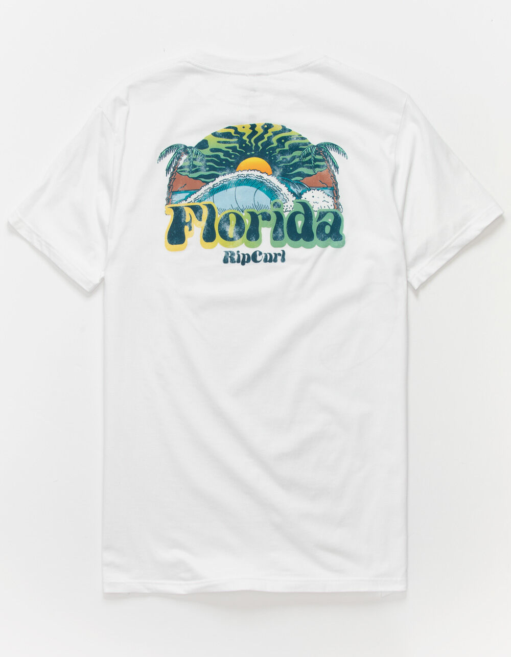 RIP CURL Florida Cosmic Barrel Mens T-Shirt - WHITE | Tillys