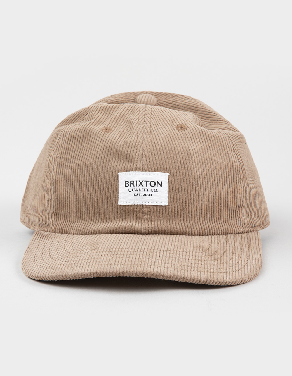 BRIXTON Stacked LP Corduroy Strapback Hat - KHAKI