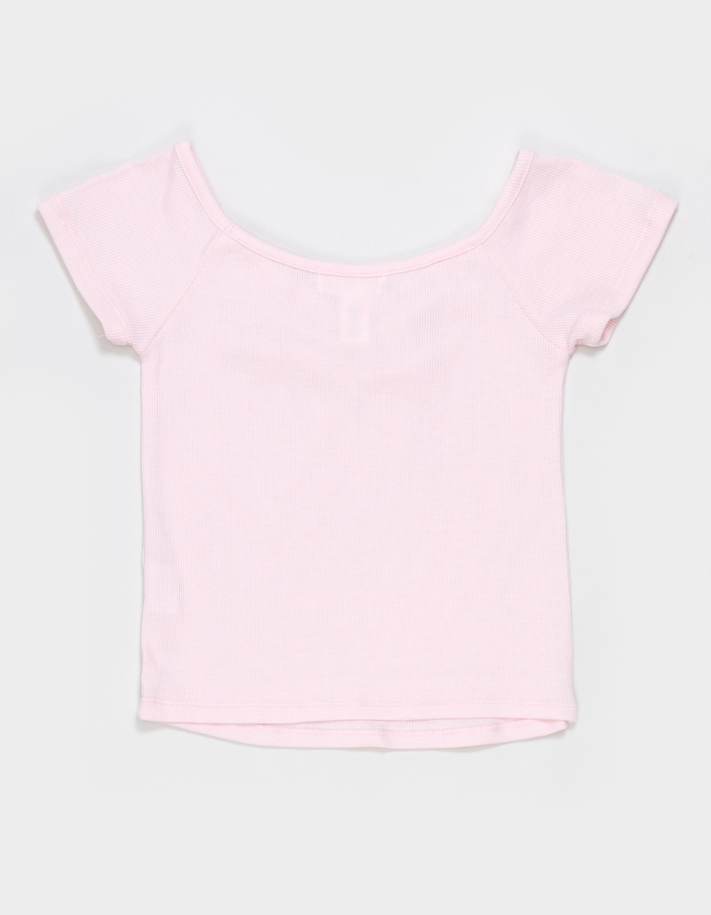 FULL TILT Essentials Girls Cinch Tee - LIGHT PINK