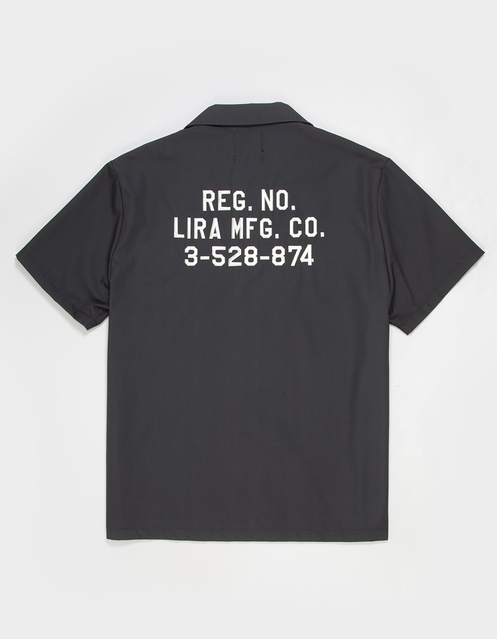 LIRA Mechanic Gothic Mens Button Up Shirt - WASHED BLACK