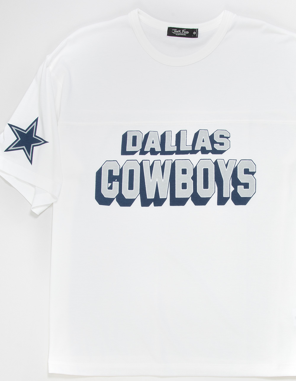 JUNK FOOD Dallas Cowboys Mens Jersey Tee - WHITE