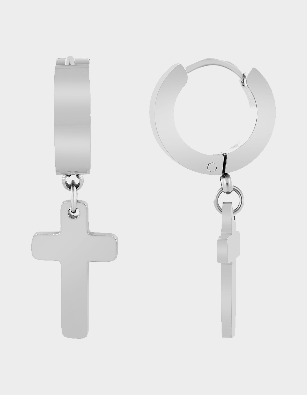 STEEL NATION Stainless Steel 3 Piece Earring Set - STAINLESS