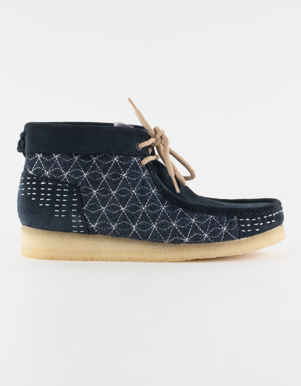 CLARKS Wallabee Mens Boots NAVY COMBO Tillys
