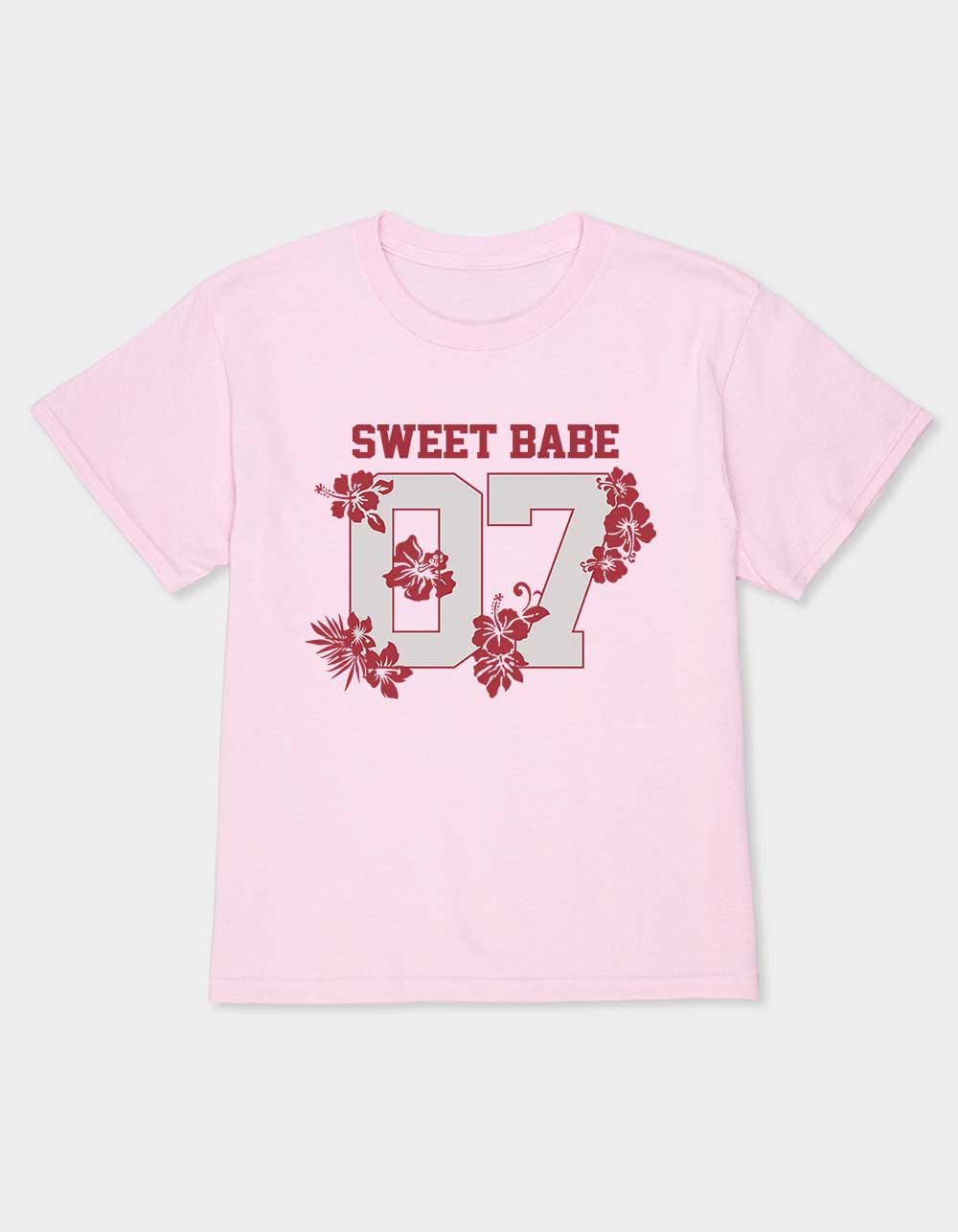 HIBISCUS Sweet Babe Unisex Kids Tee - LIGHT PINK