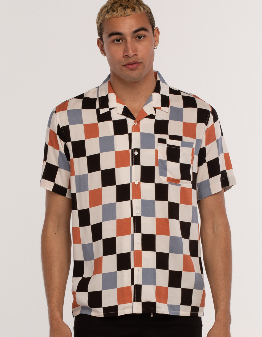 RSQ Checker Mens Button Up Shirt - MULTI | Tillys