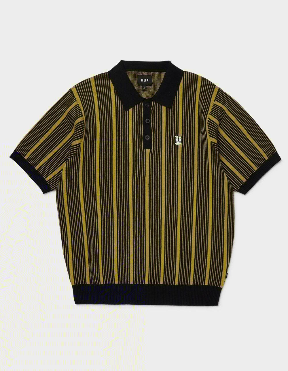 HUF Trace Stripe Mens Polo Shirt - MOSS