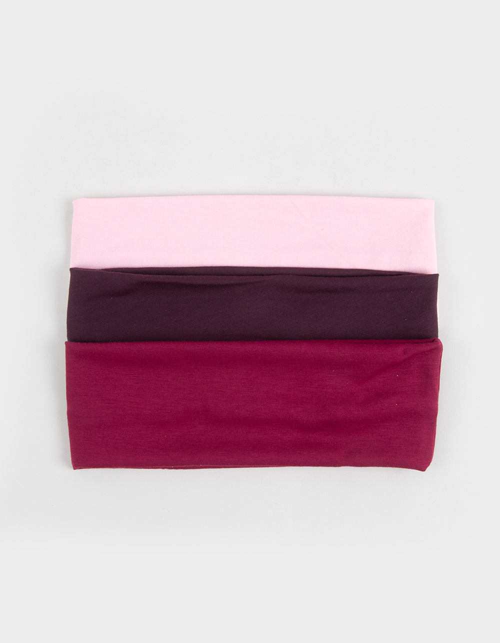 FULL TILT 3 Pack Soft Headbands - BURGUNDY