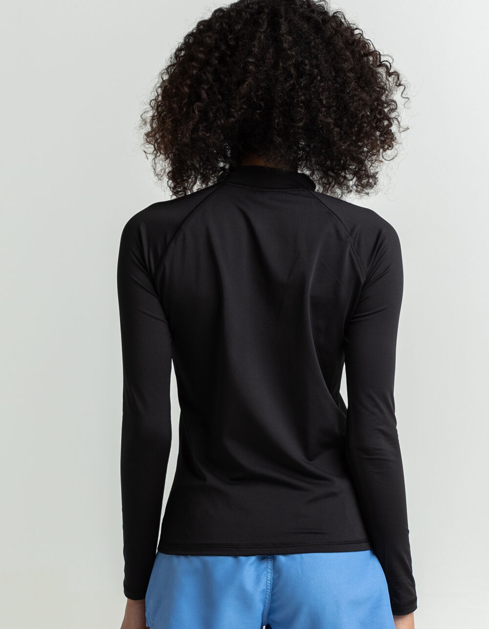 BILLABONG Sol Searcher Womens ZipFront Rashguard BLACK Tillys