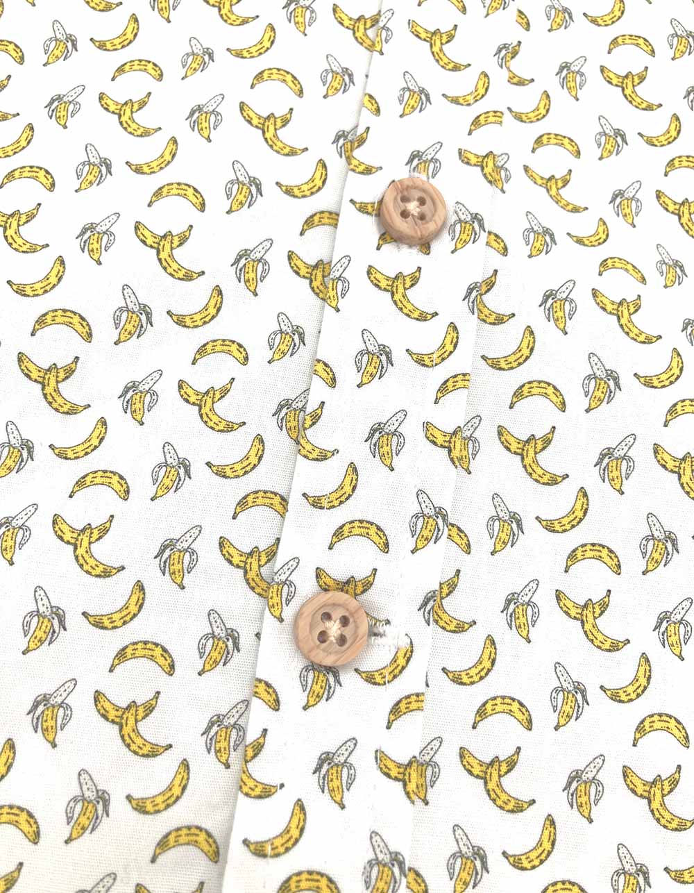 GROM Mini Bananas Boys Short Sleeve Shirt - WHITE
