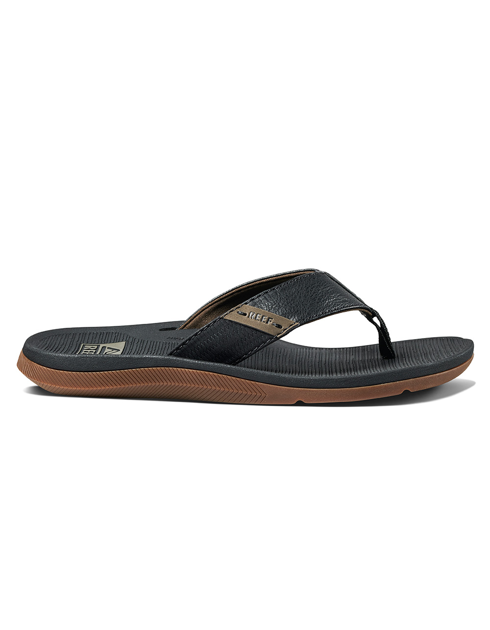 REEF Santa Ana Mens Flip Flops - BLACK