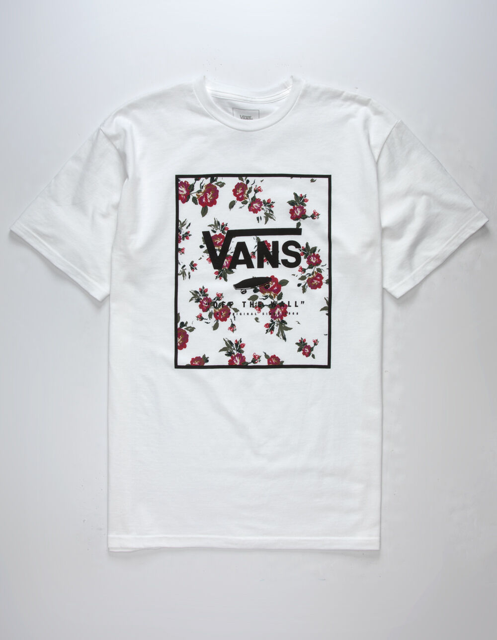 VANS Rose Print Box Mens T-Shirt image number 0